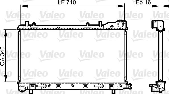 Valeo 734405 - Radiators, Motora dzesēšanas sistēma autodraugiem.lv