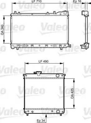 Valeo 734406 - Radiators, Motora dzesēšanas sistēma autodraugiem.lv