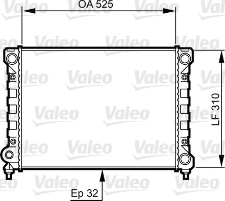 Valeo 734415 - Radiators, Motora dzesēšanas sistēma autodraugiem.lv