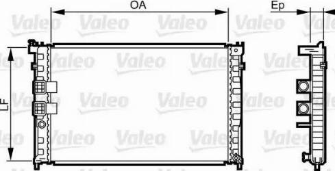 Valeo 734411 - Radiators, Motora dzesēšanas sistēma autodraugiem.lv