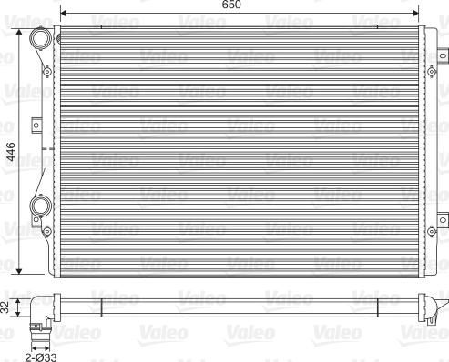 Valeo 734413 - Radiators, Motora dzesēšanas sistēma autodraugiem.lv