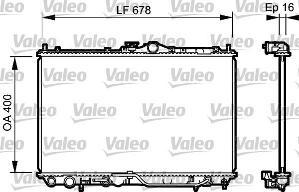 Valeo 734480 - Radiators, Motora dzesēšanas sistēma autodraugiem.lv