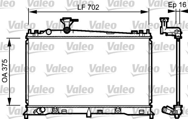 Valeo 734483 - Radiators, Motora dzesēšanas sistēma autodraugiem.lv