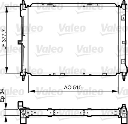 Valeo 734436 - Radiators, Motora dzesēšanas sistēma autodraugiem.lv