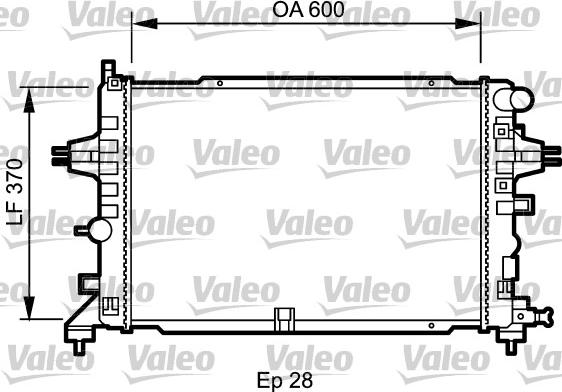 Valeo 734432 - Radiators, Motora dzesēšanas sistēma autodraugiem.lv