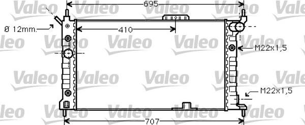 Valeo 734429 - Radiators, Motora dzesēšanas sistēma autodraugiem.lv