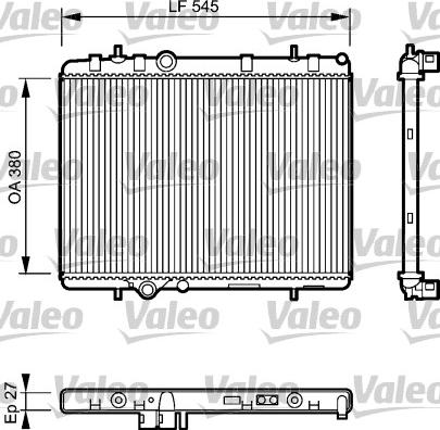 Valeo 734423 - Radiators, Motora dzesēšanas sistēma autodraugiem.lv