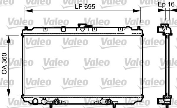Valeo 734473 - Radiators, Motora dzesēšanas sistēma autodraugiem.lv