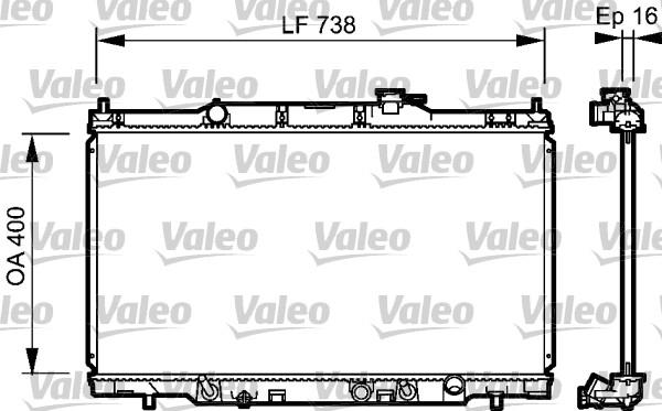 Valeo 734477 - Radiators, Motora dzesēšanas sistēma autodraugiem.lv