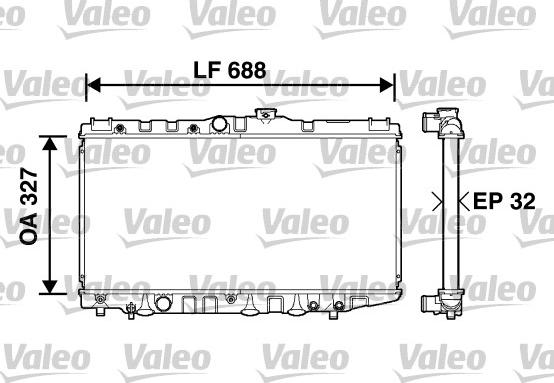 Valeo 734558 - Radiators, Motora dzesēšanas sistēma autodraugiem.lv