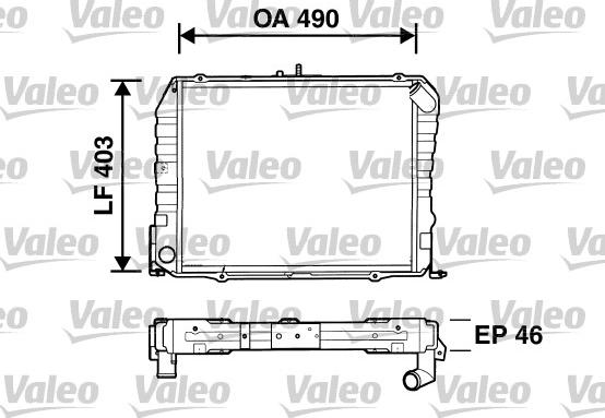 Valeo 734535 - Radiators, Motora dzesēšanas sistēma autodraugiem.lv