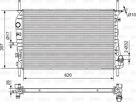 Valeo 734699 - Radiators, Motora dzesēšanas sistēma autodraugiem.lv