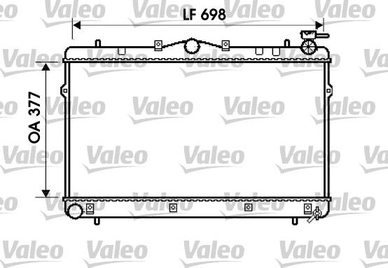 Valeo 734658 - Radiators, Motora dzesēšanas sistēma autodraugiem.lv