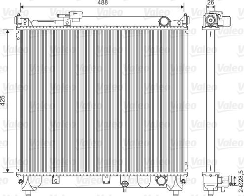 Valeo 734662 - Radiators, Motora dzesēšanas sistēma autodraugiem.lv