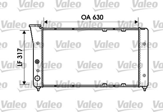 Valeo 734606 - Radiators, Motora dzesēšanas sistēma autodraugiem.lv