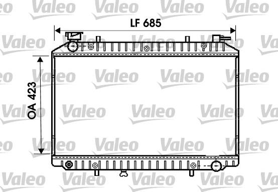 Valeo 734671 - Radiators, Motora dzesēšanas sistēma autodraugiem.lv