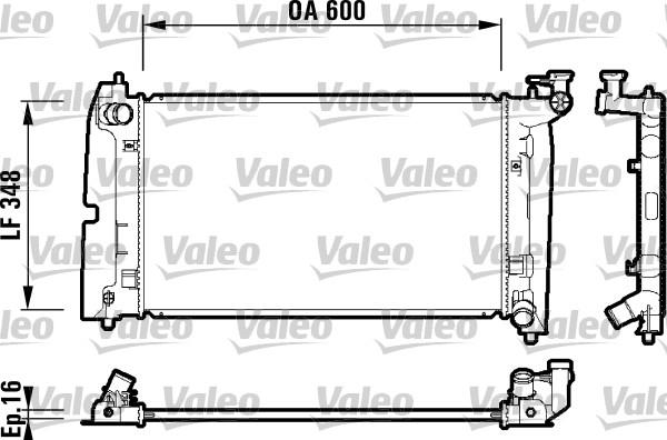 Valeo 734199 - Radiators, Motora dzesēšanas sistēma autodraugiem.lv