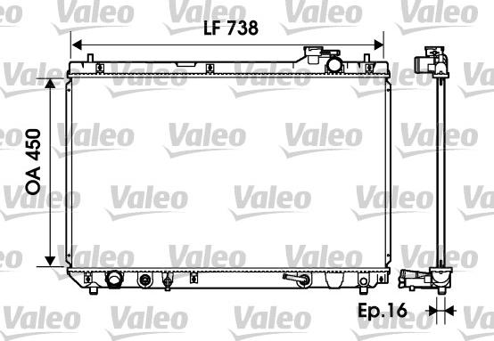 Valeo 734194 - Radiators, Motora dzesēšanas sistēma autodraugiem.lv