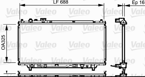 Valeo 734195 - Radiators, Motora dzesēšanas sistēma autodraugiem.lv