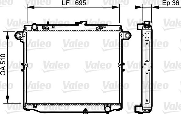 Valeo 734191 - Radiators, Motora dzesēšanas sistēma autodraugiem.lv