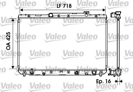 Valeo 734193 - Radiators, Motora dzesēšanas sistēma autodraugiem.lv