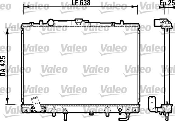 Valeo 734144 - Radiators, Motora dzesēšanas sistēma autodraugiem.lv