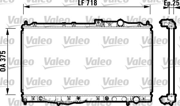 Valeo 734142 - Radiators, Motora dzesēšanas sistēma autodraugiem.lv