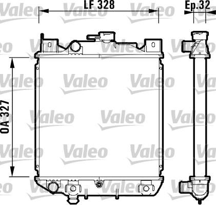 Valeo 734159 - Radiators, Motora dzesēšanas sistēma autodraugiem.lv