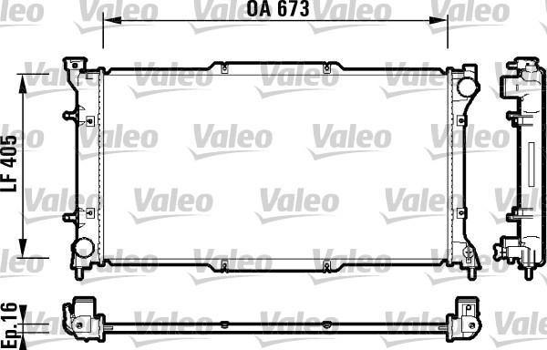 Valeo 734158 - Radiators, Motora dzesēšanas sistēma autodraugiem.lv