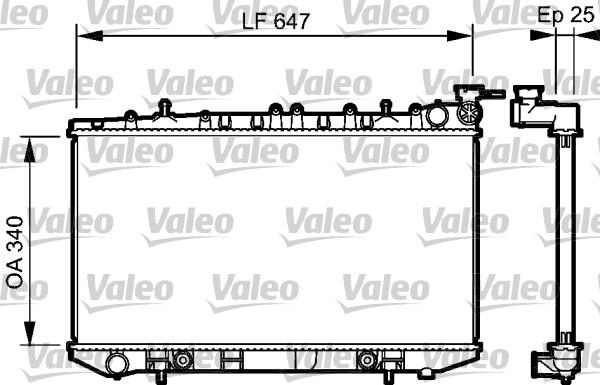 Valeo 734152 - Radiators, Motora dzesēšanas sistēma autodraugiem.lv