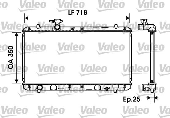 Valeo 734164 - Radiators, Motora dzesēšanas sistēma autodraugiem.lv