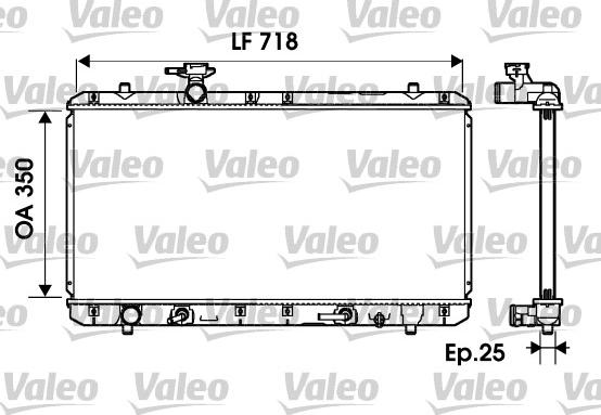 Valeo 734165 - Radiators, Motora dzesēšanas sistēma autodraugiem.lv