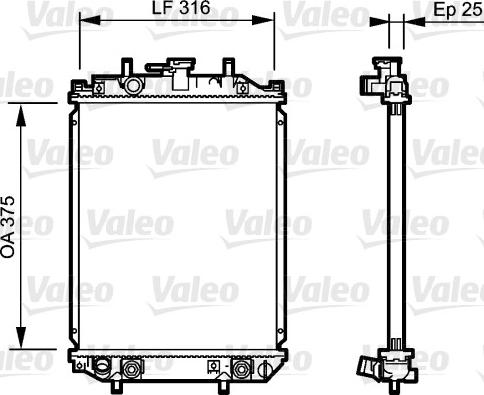 Valeo 734106 - Radiators, Motora dzesēšanas sistēma autodraugiem.lv