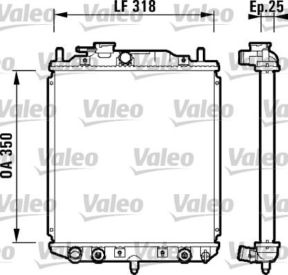 Valeo 734101 - Radiators, Motora dzesēšanas sistēma autodraugiem.lv