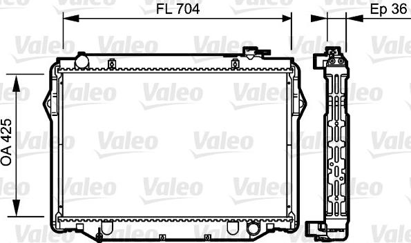 Valeo 734189 - Radiators, Motora dzesēšanas sistēma autodraugiem.lv