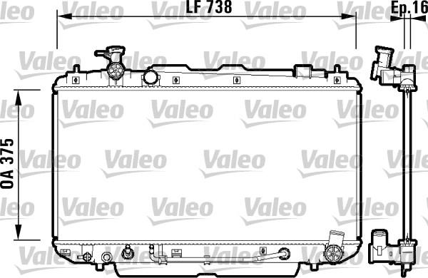 Valeo 734183 - Radiators, Motora dzesēšanas sistēma autodraugiem.lv