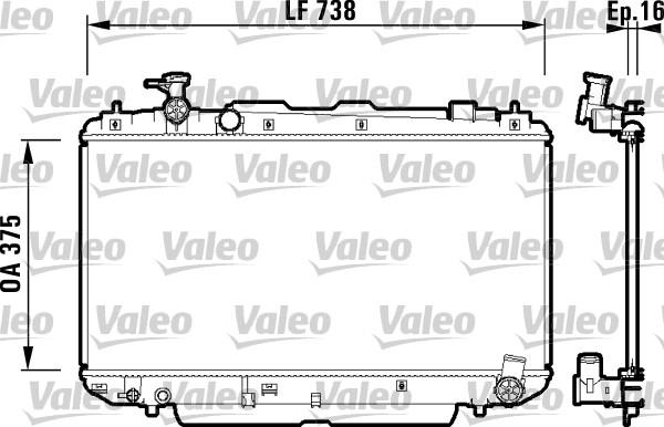 Valeo 734182 - Radiators, Motora dzesēšanas sistēma autodraugiem.lv