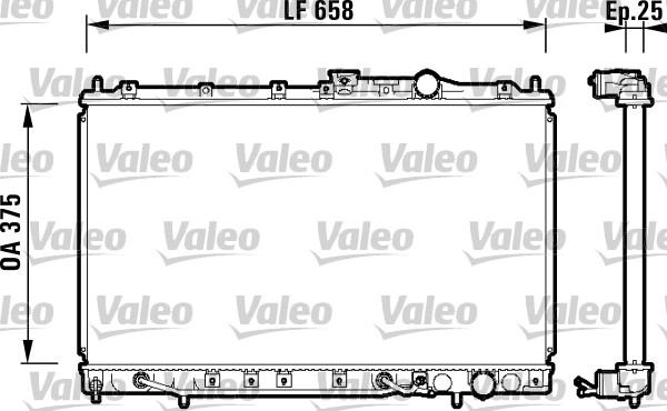 Valeo 734134 - Radiators, Motora dzesēšanas sistēma autodraugiem.lv