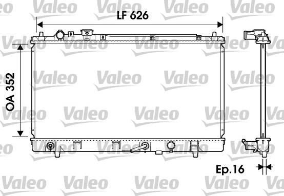 Valeo 734126 - Radiators, Motora dzesēšanas sistēma autodraugiem.lv