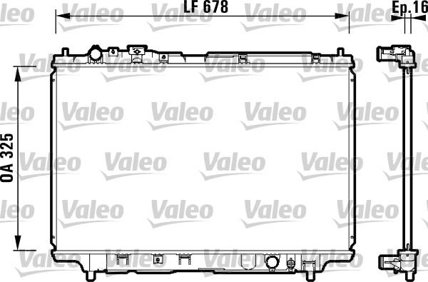 Valeo 734120 - Radiators, Motora dzesēšanas sistēma autodraugiem.lv