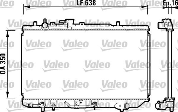 Valeo 734121 - Radiators, Motora dzesēšanas sistēma autodraugiem.lv