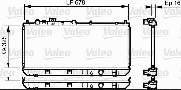 Valeo 734123 - Radiators, Motora dzesēšanas sistēma autodraugiem.lv