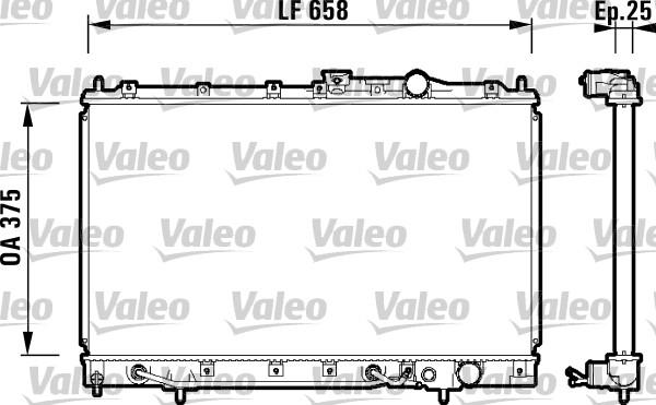 Valeo 734127 - Radiators, Motora dzesēšanas sistēma autodraugiem.lv