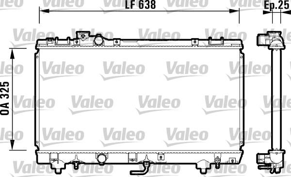 Valeo 734176 - Radiators, Motora dzesēšanas sistēma autodraugiem.lv