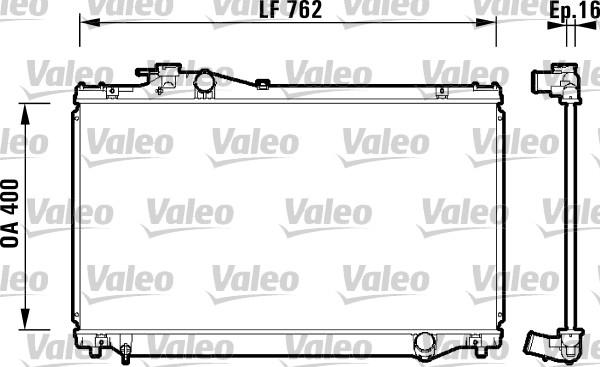 Valeo 734173 - Radiators, Motora dzesēšanas sistēma autodraugiem.lv