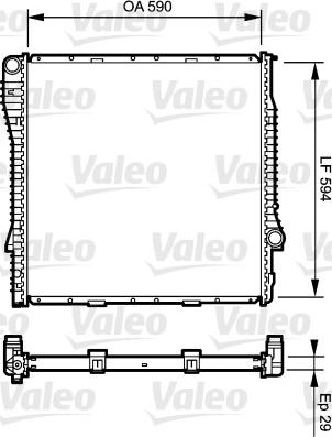 Valeo 734895 - Radiators, Motora dzesēšanas sistēma autodraugiem.lv