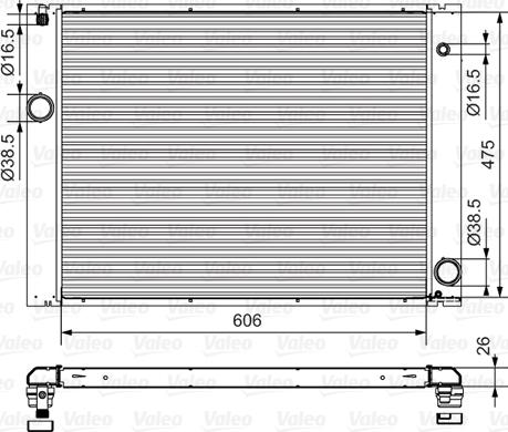 Valeo 734897 - Radiators, Motora dzesēšanas sistēma autodraugiem.lv