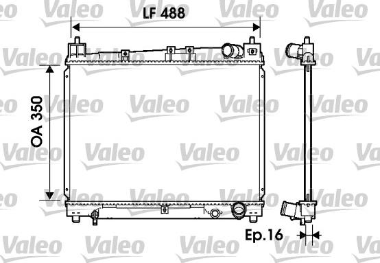 Valeo 734840 - Radiators, Motora dzesēšanas sistēma autodraugiem.lv