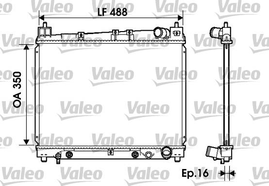 Valeo 734841 - Radiators, Motora dzesēšanas sistēma autodraugiem.lv