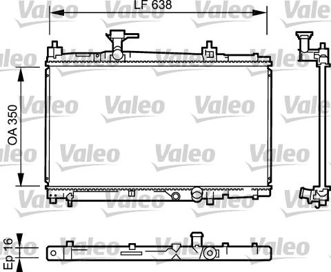 Valeo 734842 - Radiators, Motora dzesēšanas sistēma autodraugiem.lv